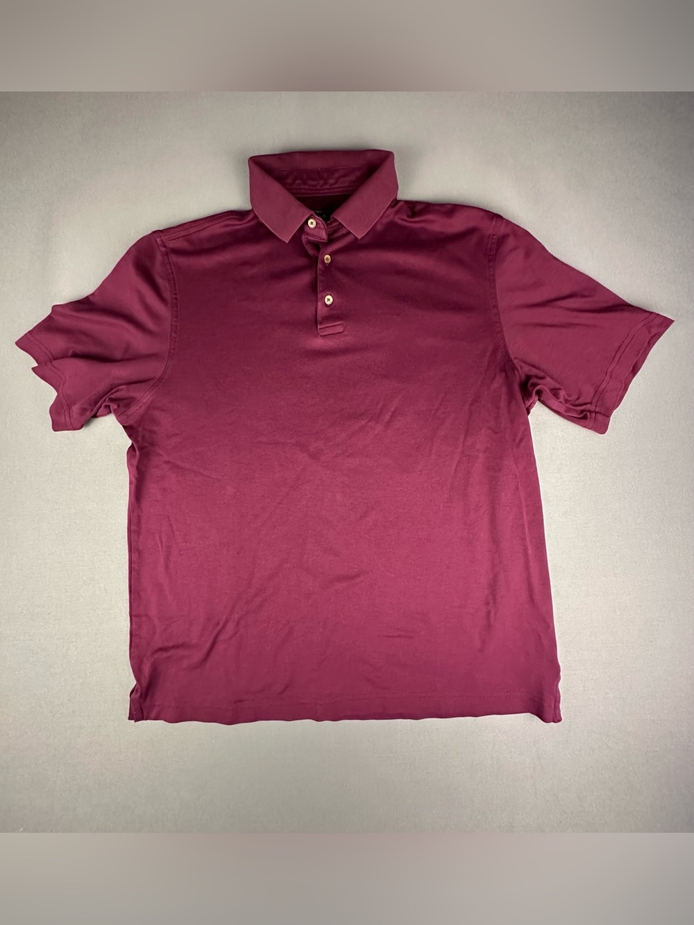 Jos. A. Bank Reserve 100% Pima Cotton Polo Luxury Shirt Burgundy Golf Preppy